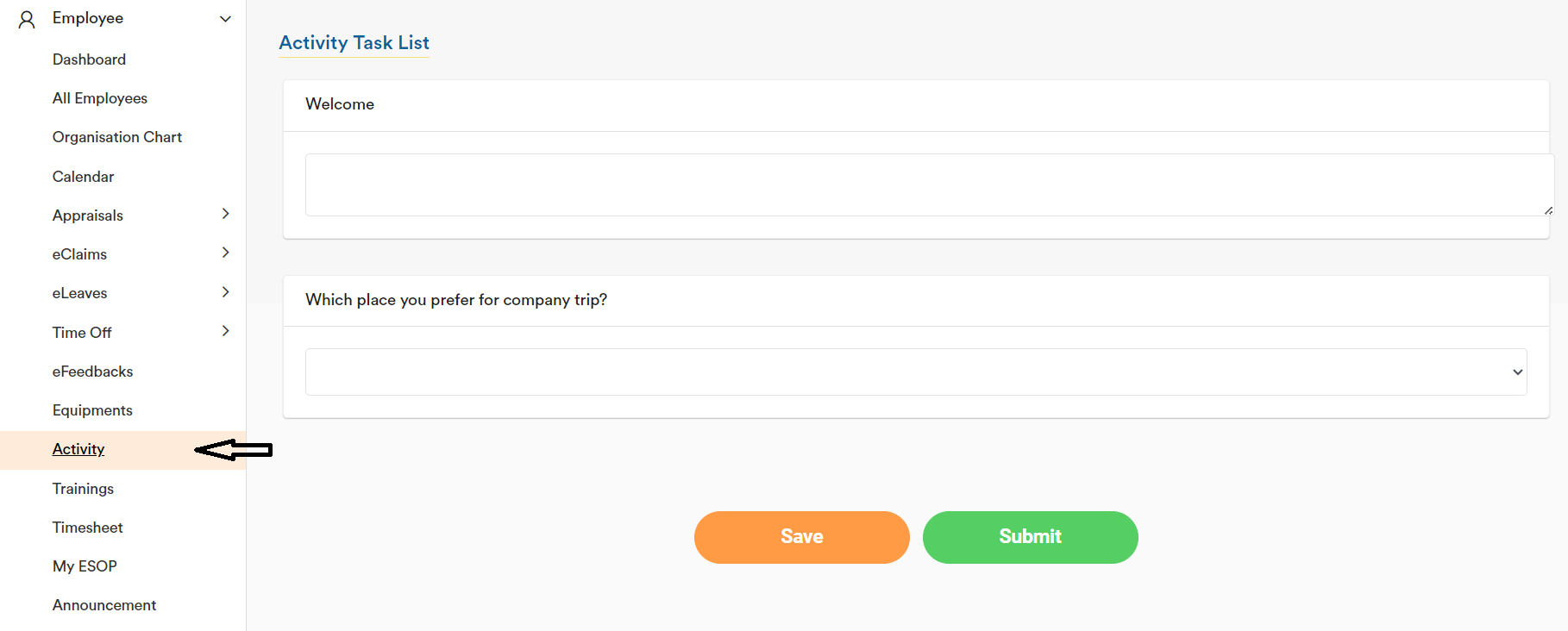 Activity Setup (Admin) 11