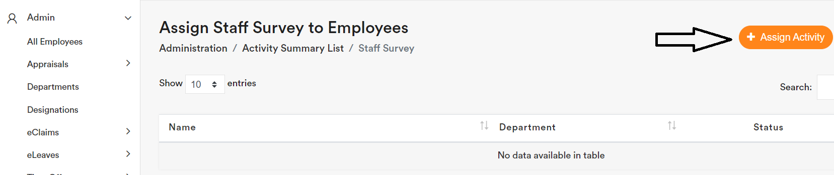 Activity Setup (Admin) 4