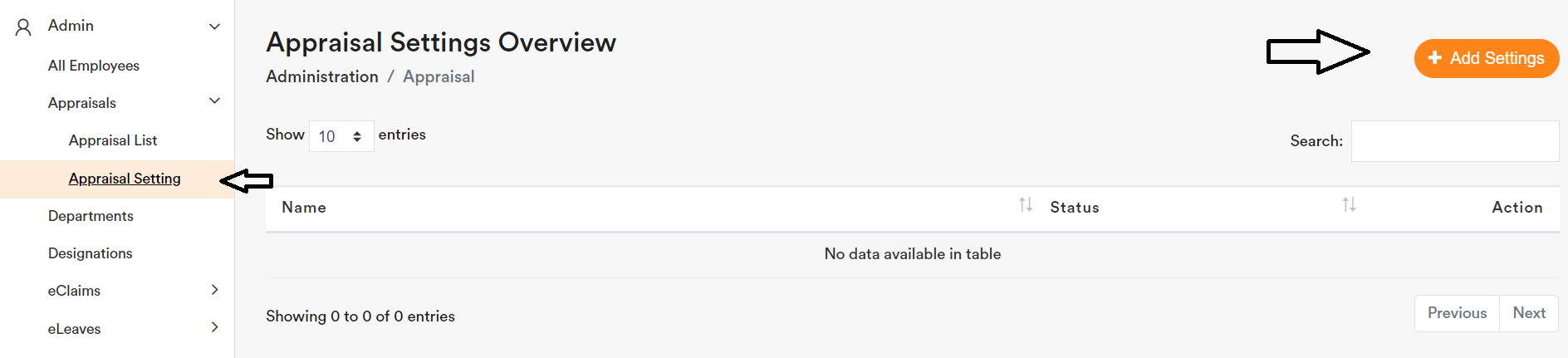 Appraisal Setup (Admin) 1