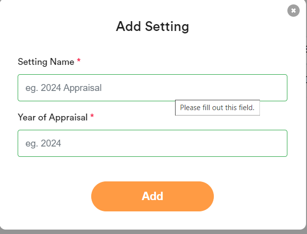 Appraisal Setup (Admin) 2