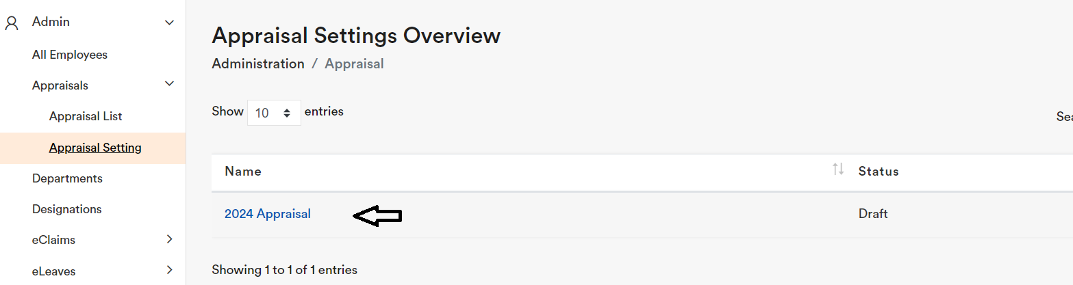 Appraisal Setup (Admin) 3